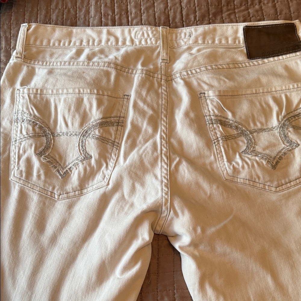 Big Star Men's white jeans